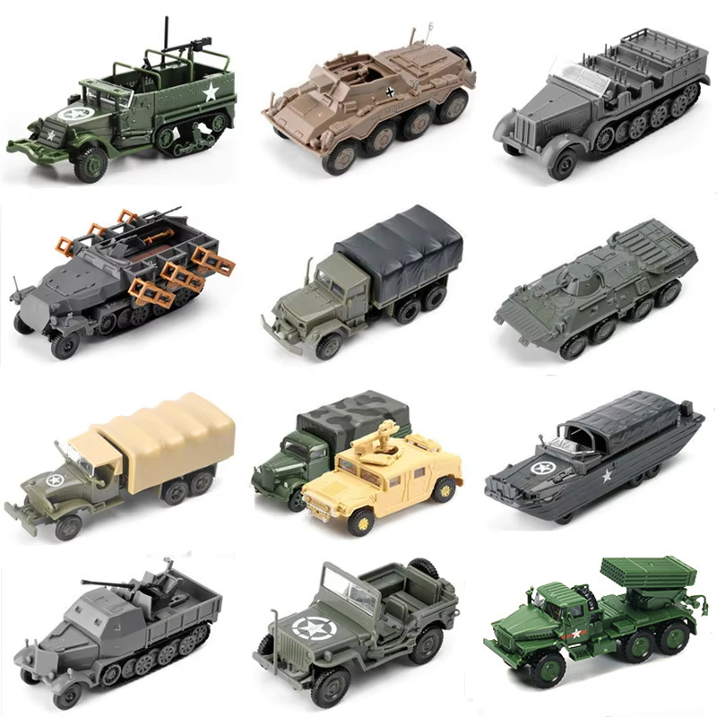 Kids Toys 3 Year Old - 4D 1/72 軍用車両組み立てパズルモデル トラック ハマー サンドテーブル