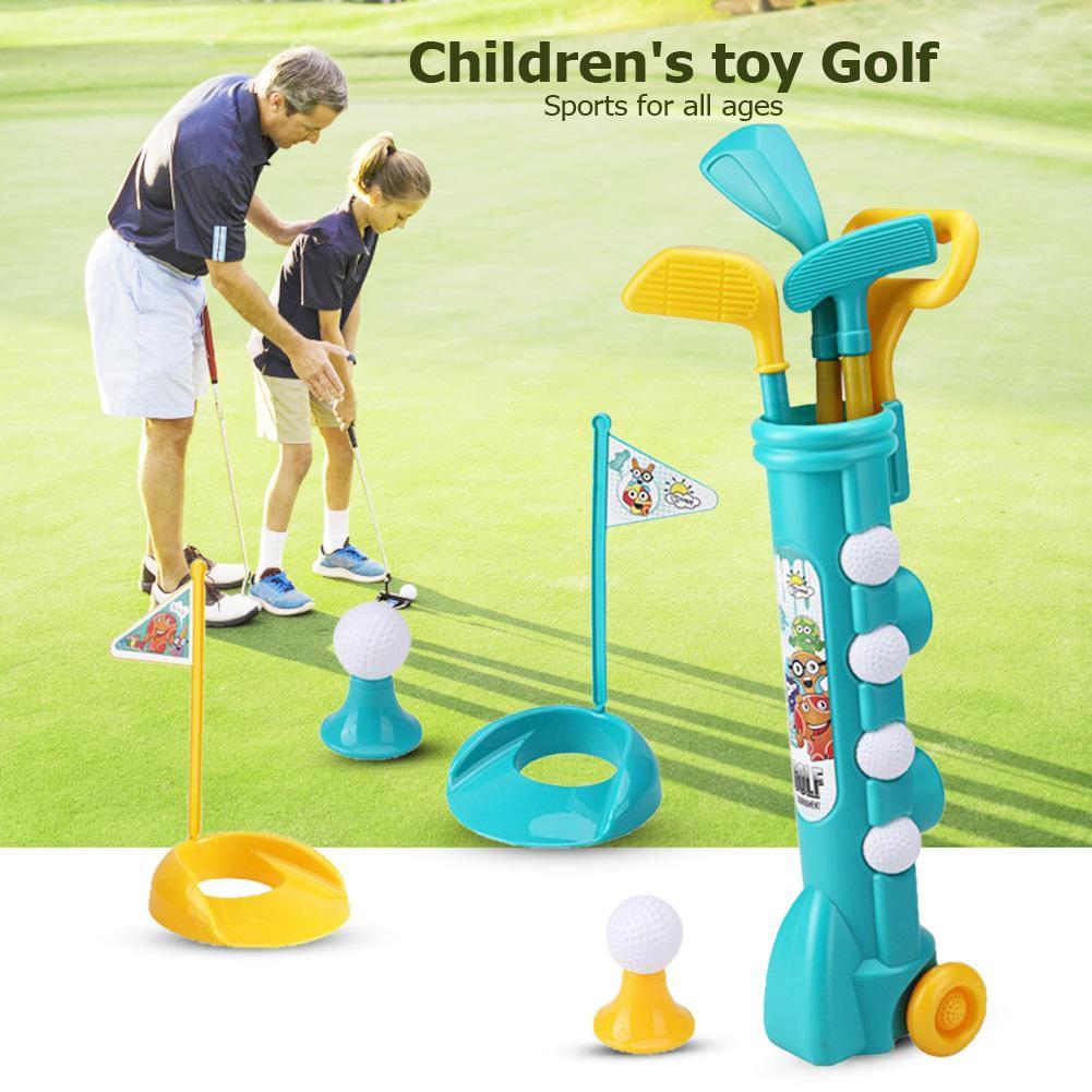 Kids Yard Toys - 子供のおもちゃゴルフセットポータブルヤードゴルフおもちゃセット子供用親子インタラクションおもちゃセット幼児子供フィットネスゲーム用