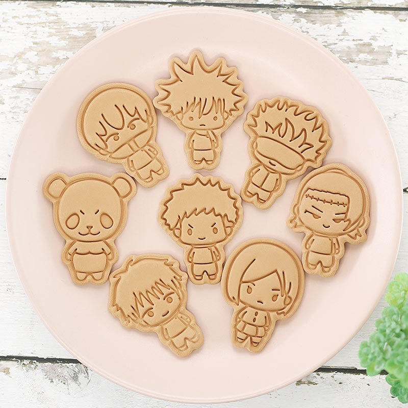8個入り 呪術廻戦 ケーキクッキーカッター アニメフィギュア - Kids Toys Kitchen Set のレビューと価格