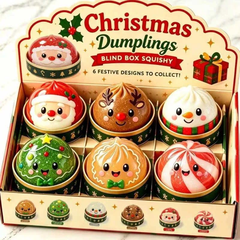 クリスマス・ダンプリング・スクイーズ・トイ・ボックス入り。雪 - Kids Toys Xmas のレビューと価格