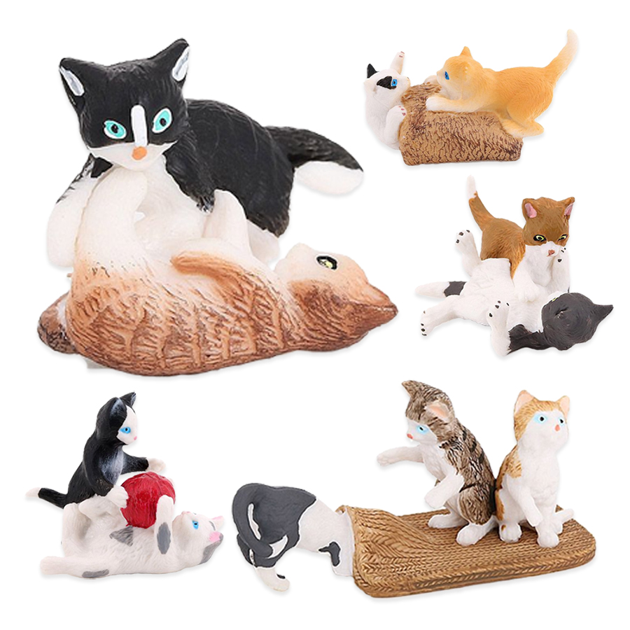 ミニチュア子猫ベンガルラグドール猫フィギュア動物農場おもちゃ - Kids Toys Reviews のレビューと価格