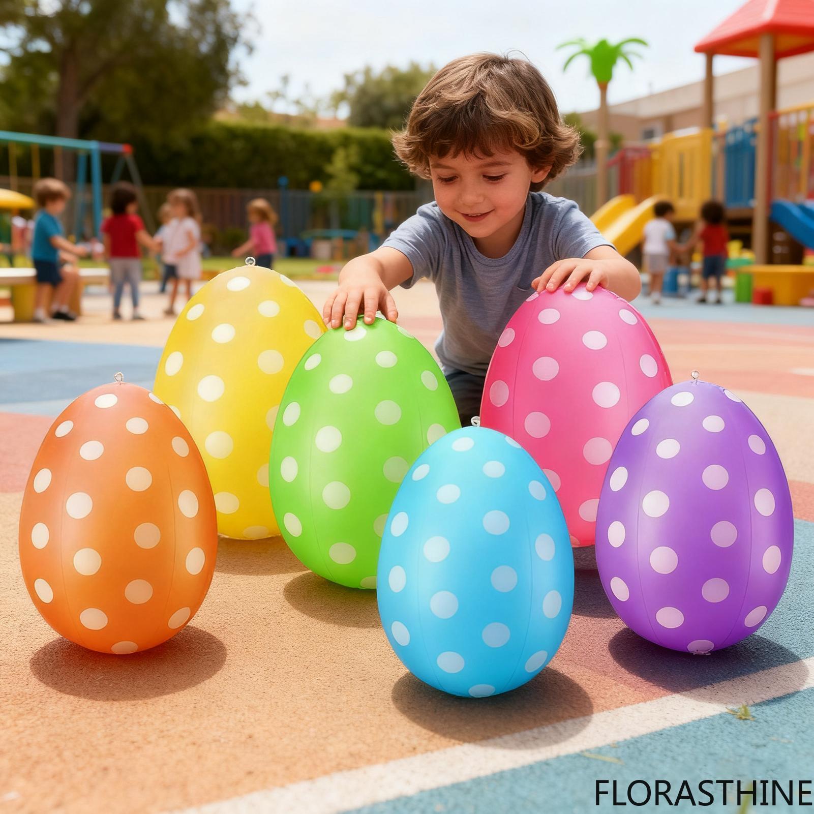 6個入りインフレータブルイースターエッグ/セット イースター - Kids Yard Toys のレビューと価格