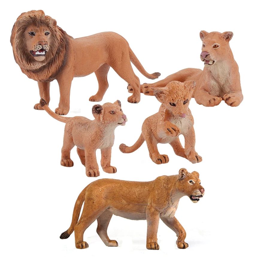 ライオンの置物おもちゃ動物フィギュアライオン子ライオン雌ジャ - Kids Toys Reviews のレビューと価格