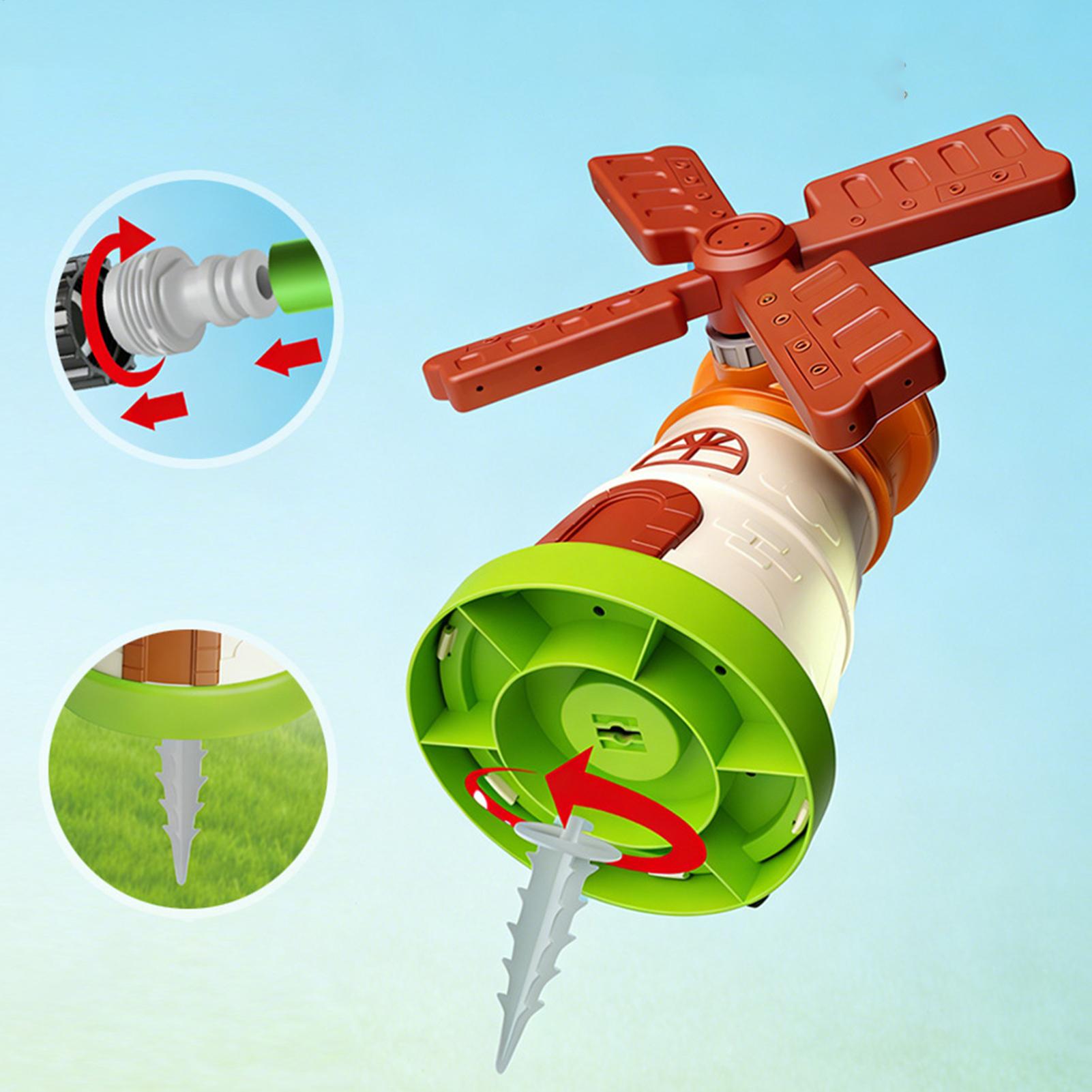 子供用風車スプリンクラー回転式水しぶきおもちゃ、庭、ヤード、 - Kids Yard Toys のレビューと価格