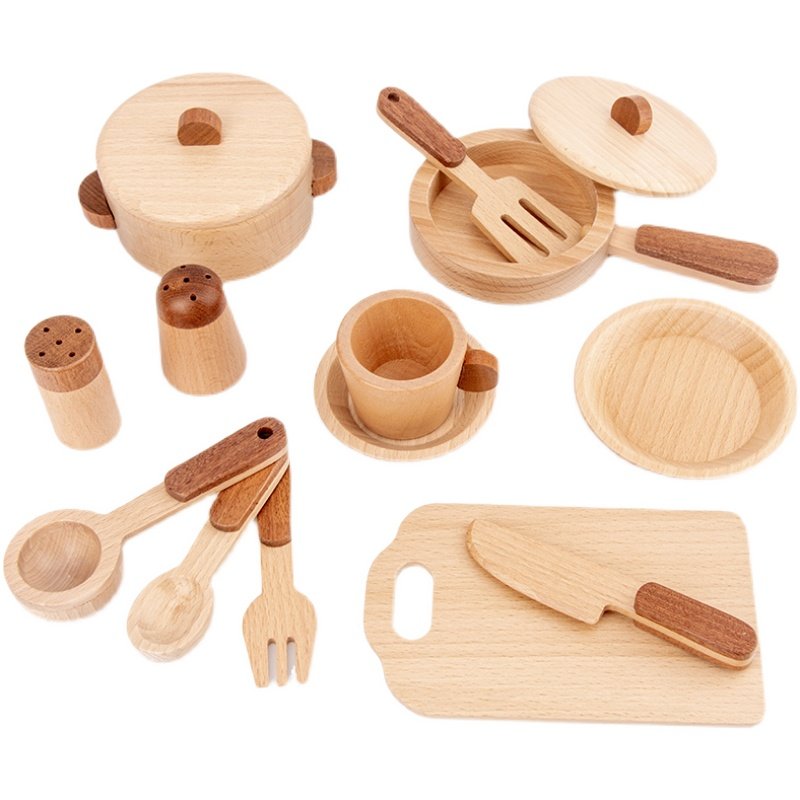 マオドゥオ おもちゃ ブナ材製 キッズキッチン プレイセット - Kids Toys Kitchen Set のレビューと価格