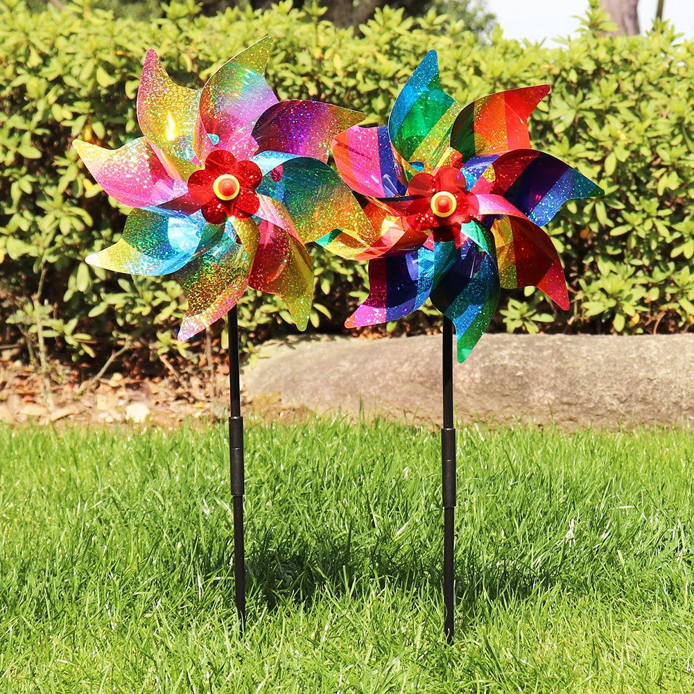 風車の鳥の忌避剤,装飾,鳥,子供のおもちゃ,簡単な設置,屋外 - Kids Yard Toys のレビューと価格