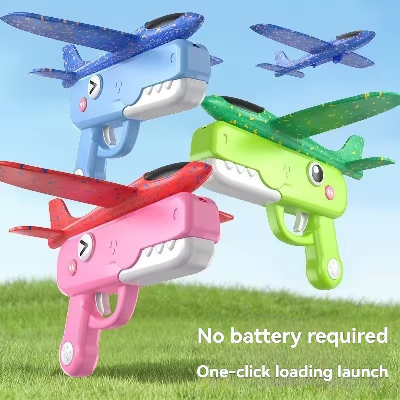 恐竜型フォーム飛行機発射おもちゃ フォームグライダー 屋外飛 - Catapult Launcher Toy のレビューと価格