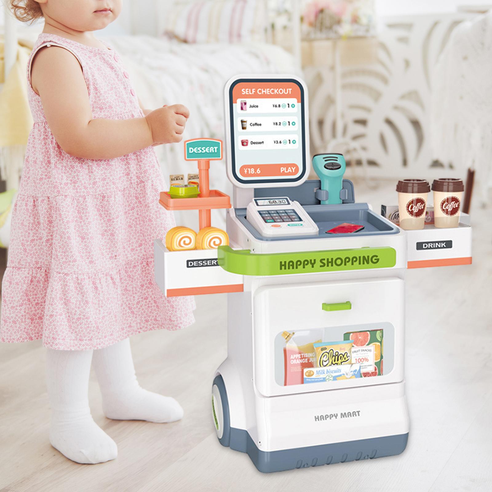 子供向けのスーパーマーケットのレジのおもちゃ。レジ、スキャナ - Toy Cash Register のレビューと価格