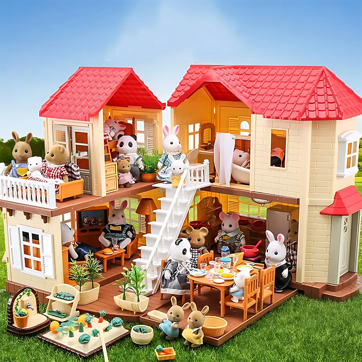 ミニチュア家具 1:12 ドールハウスキッチンリビングルーム - Kids Toys Kitchen Set のレビューと価格